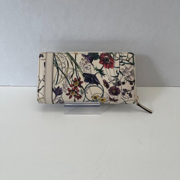 Gucci Flora Long Wallet Purse Zip-Around Leather Authentic *RARE* (169652) - Picture 3 of 8